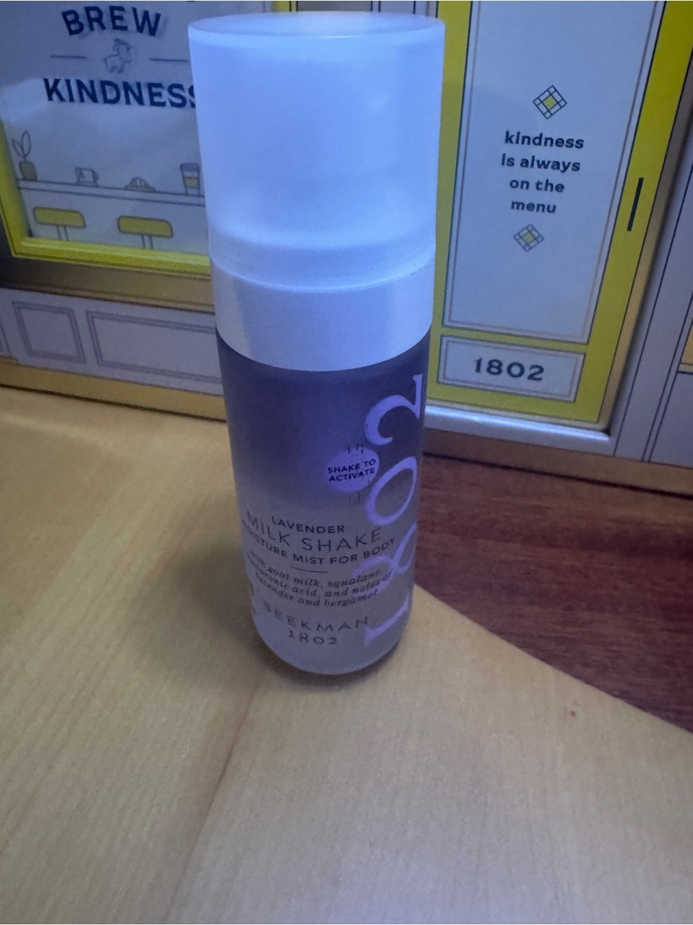Beekman 1802 lavender MILKSHAKE moisture mist for body